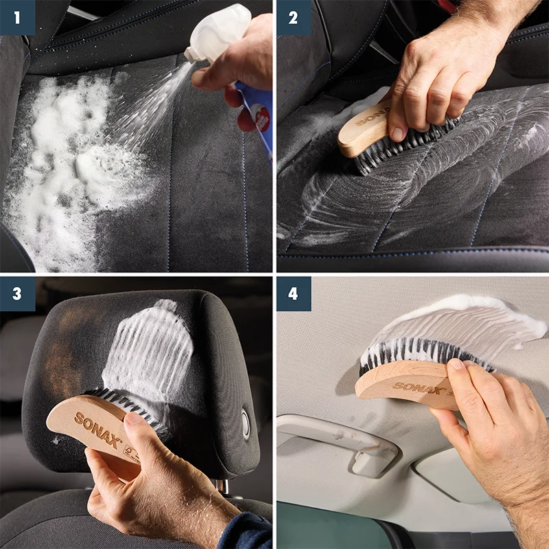 Textile+Leather Brush برس تمیر کننده چرم و پارچه خودرو سوناکس