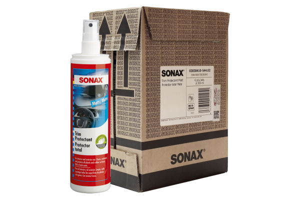 کارتن 6 عددی محافظ مات سطوح مصنوعی و پلاستيكی سوناکس SONAX Trim Protectant Silky Matt