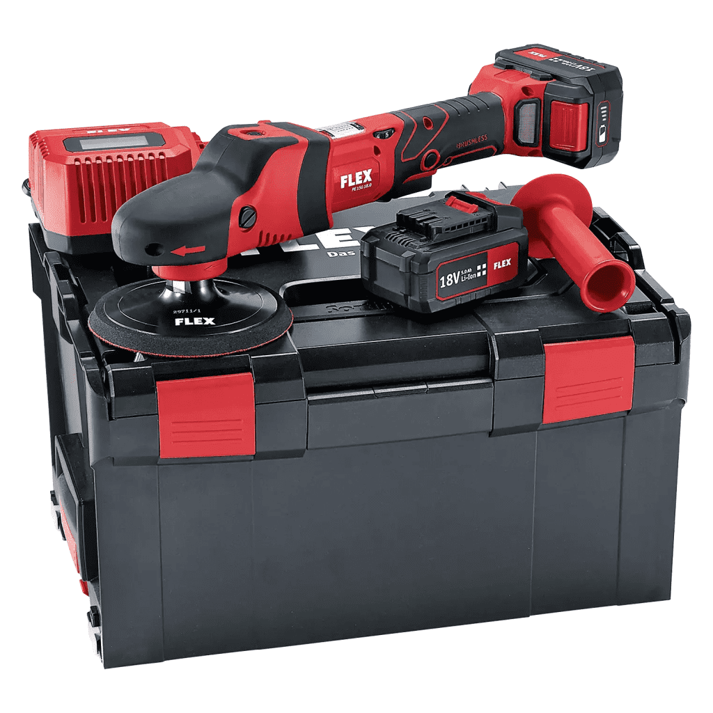 کیت دستگاه پولیش چرخشی (روتاری) شارژی فلکس مدل - PE 150 18.0-EC/5.0 Set