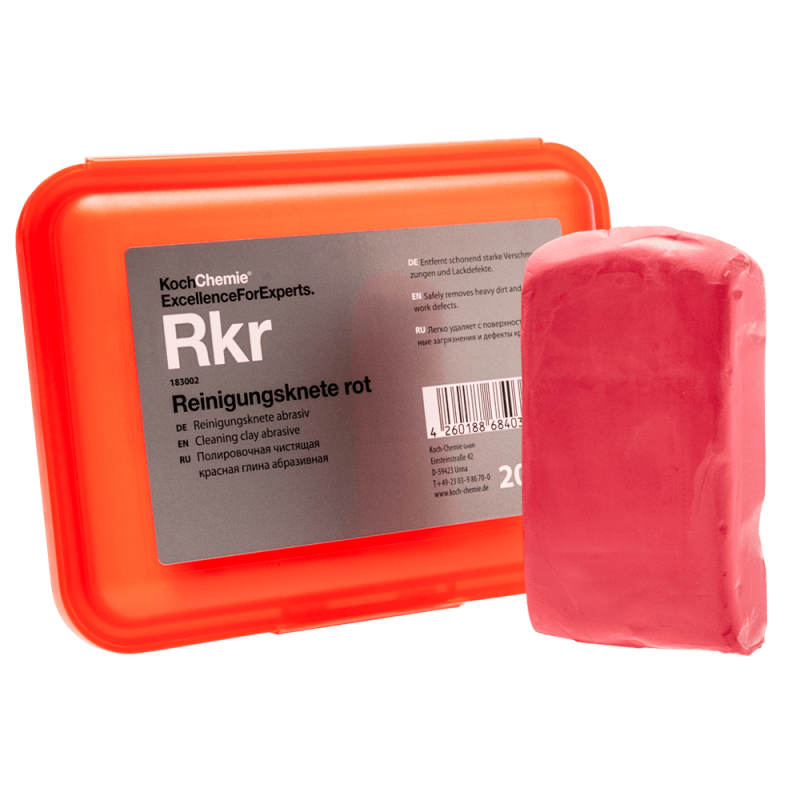 خمیر کلی زبر کوکمی-کخ کیمی خمیر پاک کننده مخصوص پولیش خودرو Koch Chemie RKr Reinigungsknete Rot کد - 183002
