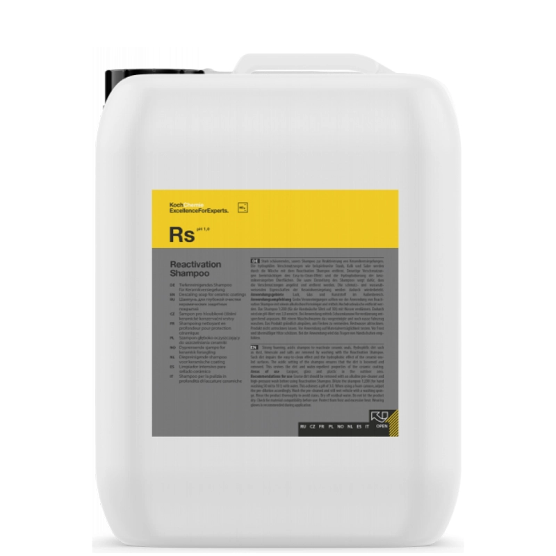 شامپو فعال‌کننده پوشش سرامیکی 5 لیتری کوکمی-کخ کیمی مخصوص شستشوی بدنه خودرو Koch Chemie Rs Reactivation Shampoo
