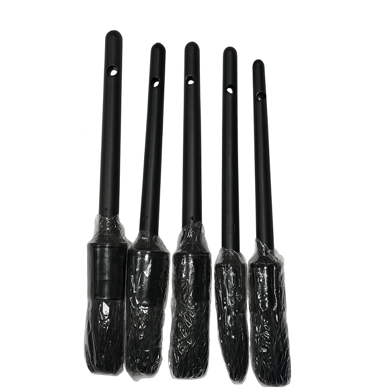 فرچه 5 عددی مشکی زبر مخصوص دیتیلینگ خودرو