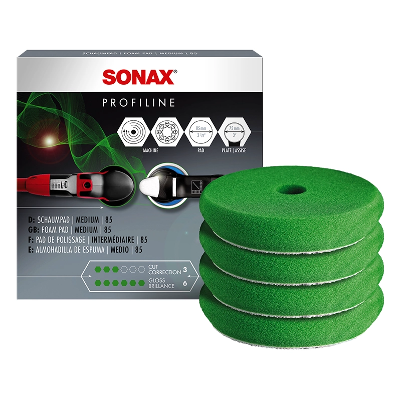 اسفنج پولیش فومی متوسط سوناکس ۸۵ میلی‌متری