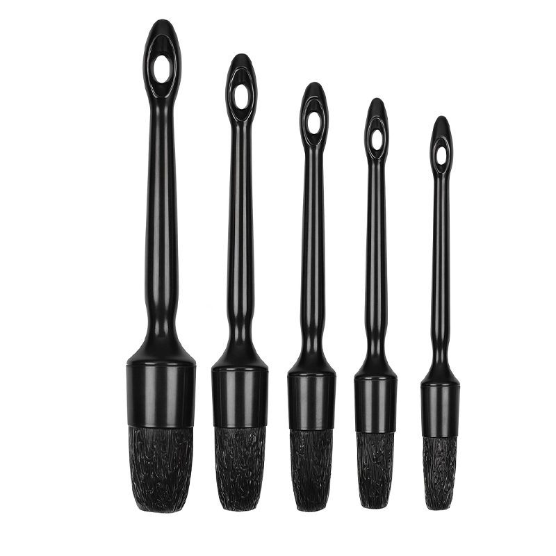 پک 5 عددی فرچه دیتیلینگ مشکی نرم مناسب تمیزکاری داخل خودرو