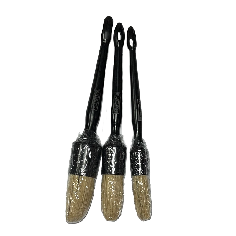 پک 3 عددی فرچه دیتیلینگ مشکی کلاسیک مناسب تمیزکاری داخل خودرو