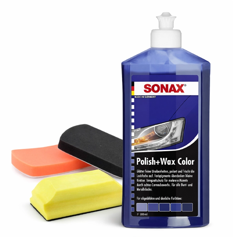 از بین برنده خش و هولوگرام ماشین رنگ آبی